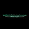 Clear Glass Bobeche with Serrated Cut Rim
