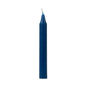 Mega Candles Unscented Dark Blue Spell Taper Candles – 4 Inch, Set Of 20 – Smokeless & Non-Drip