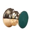 Round Pedestal Hurricane Pillar Holder - Antique Brass Inspired Finish