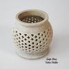 Ceylon Tealight Lantern Shade - Artisan Crafted Soapstone