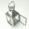 Modern Nuveau Tall Square Chrome Candle Lantern