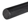 9 Inch Gothic Domed Pure Black Round Jumbo Pillar Candle - Bell Top