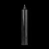 9 Inch Gothic Domed Pure Black Round Jumbo Pillar Candle - Bell Top