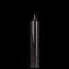 9 Inch Gothic Domed Pure Black Round Jumbo Pillar Candle - Bell Top