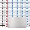 12x6 White 7 Wick Pillar Candle