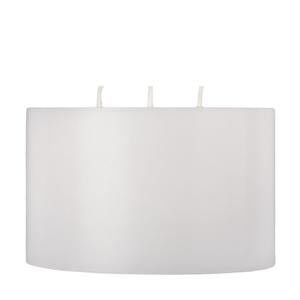 5x4 White 3 Wick Pillar Candle