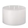 5x4 White 3 Wick Pillar Candle