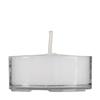 White Tealight Candles in a Clear Cup