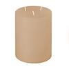5x6 Shell Off White 3 Wick Pillar Candle