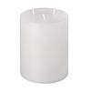 5x6 White 3 Wick Pillar Candle