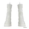 5 Inch White Holy Cross Candle