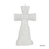 5 Inch White Holy Cross Candle