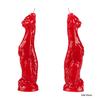7 Inch Sitting Red Egyptian Cat Candle