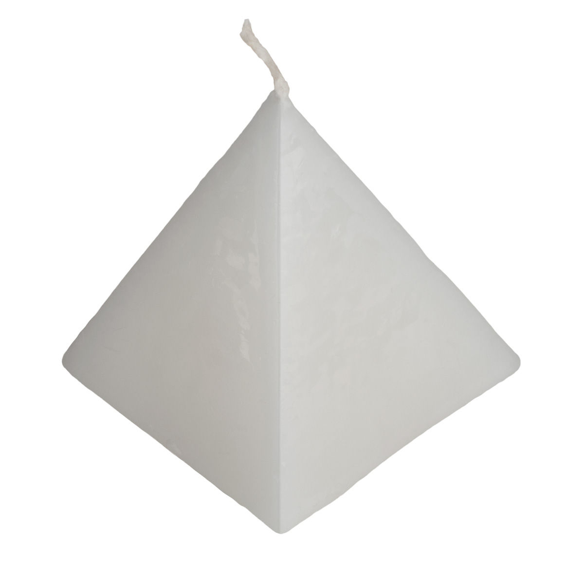 3 Inch Tall White Pyramid Candle