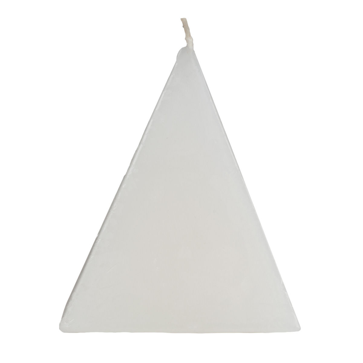 3 Inch Tall White Pyramid Candle