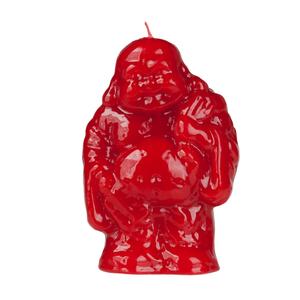 8 Inch Tall Red Buddha Of Happiness
