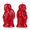 8 Inch Tall Red Buddha Of Happiness