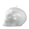 3 Inch Tall White Skull Candle - Flat Sitter