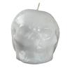 3 Inch Tall White Skull Candle - Flat Sitter