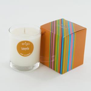 Ergo Soy Candle Spectrum Collection- 7Oz Candle In Clear Glass Tangelo