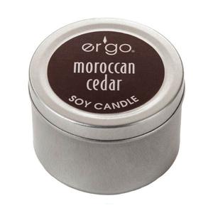 Ergo Soy Candle 2Oz Travel Tins To Go- Moroccan Cedar