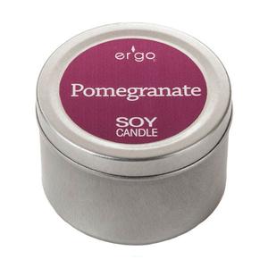 Ergo Soy Candle 2Oz Travel Tins To Go- Pomegranate