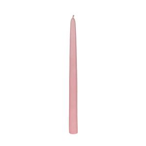 1 Pair Taper Candles Unscented 8 Inch Dusty Pink Tapers .88 in