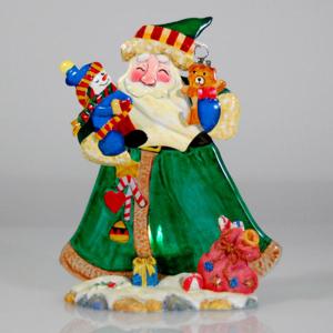 Santa With Toys Tealight Candle Holder