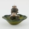 Floating Mini Frog On Lily Pad Flower- Mini Candle Mom and Baby Frog