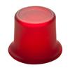 Flared Tealight Glass Cup - Frosted Red