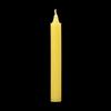6 Inch Bell Top Yellow Household Taper Candle