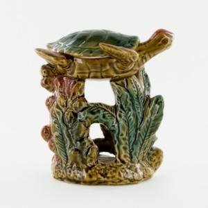 Reptile Turtle On Seaweed Ceramic Oil Burner For Light And Fragrance