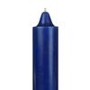 9 Inch Domed Blue Round Jumbo Pillar Candle- Bell Top