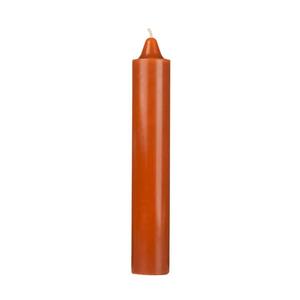 9 Inch Domed Brown Round Jumbo Pillar Candle - Bell Top