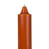 9 Inch Domed Brown Round Jumbo Pillar Candle - Bell Top