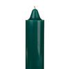 9 Inch Domed Green Round Jumbo Pillar Candle- Bell Top