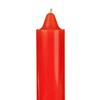 9 Inch Domed Orange Round Jumbo Pillar Candle- Bell Top