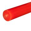 9 Inch Domed Orange Round Jumbo Pillar Candle- Bell Top