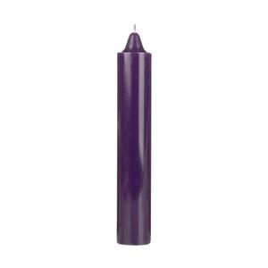 9 Inch Domed Purple Round Jumbo Pillar Candle- Bell Top
