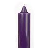 9 Inch Domed Purple Round Jumbo Pillar Candle- Bell Top