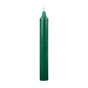 6 Inch Bell Top Green Household Taper Candle