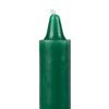 6 Inch Bell Top Green Household Taper Candle