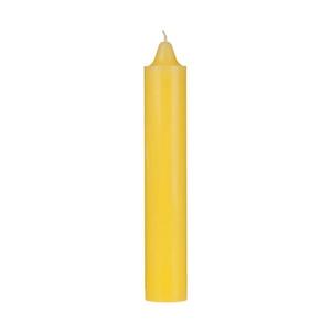 9 Inch Domed Yellow Jumbo Pillar Candle- Bell Top