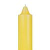 9 Inch Domed Yellow Jumbo Pillar Candle- Bell Top