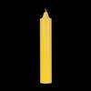 9 Inch Domed Yellow Jumbo Pillar Candle- Bell Top