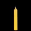 9 Inch Domed Yellow Jumbo Pillar Candle- Bell Top