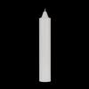 9 Inch Domed White Jumbo Pillar Candle- Bell Top