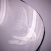 10 Inch Wide Mouth Butterfly Floater Bowl - Buttelfly Etched Into Bowl