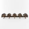 Leaf Black Gold Metal Candle Holder - Glass Tealight Holder