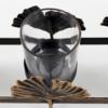 Leaf Black Gold Metal Candle Holder - Glass Tealight Holder